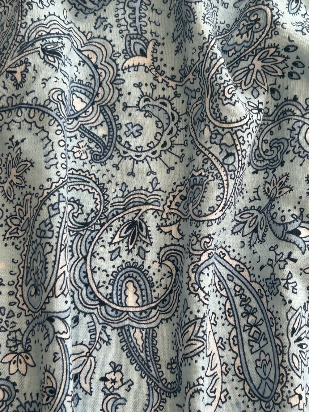 Croft & Barrows Nite Gown Sleep Shirt Paisley Blue SZ XXL NWT Pajamas Cottagecor - Picture 9 of 12